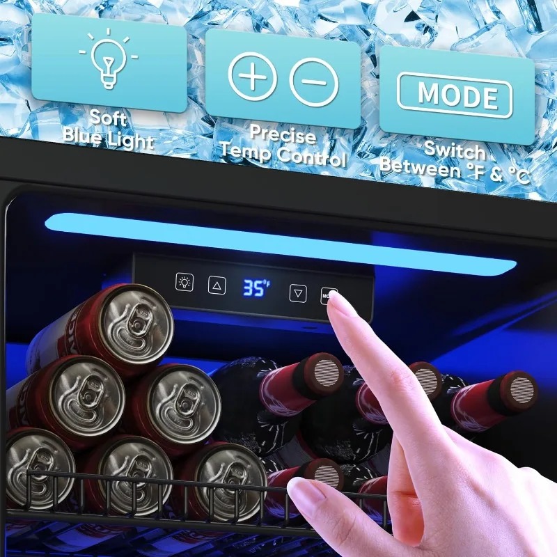 Refrigerador de bebidas, minir - Wine Beer Mini Fridge reseña y precio