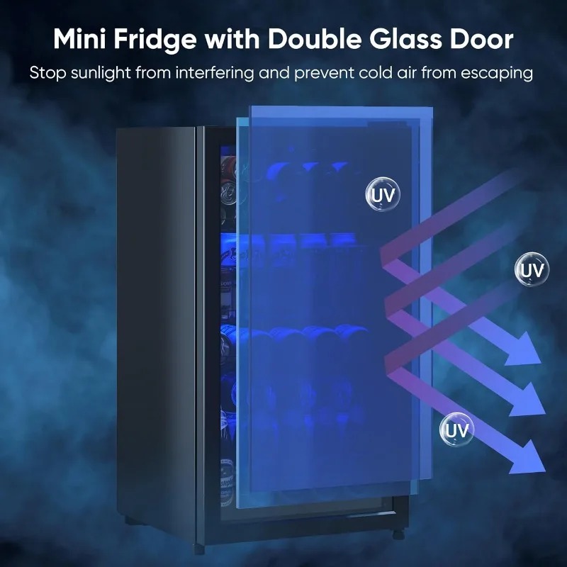 Refrigerador de bebidas, minir - Wine Beer Mini Fridge reseña y precio