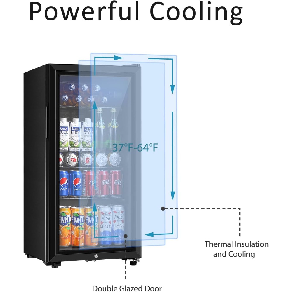 Refrigerador de bebidas, minir - Wine Beer Mini Fridge reseña y precio
