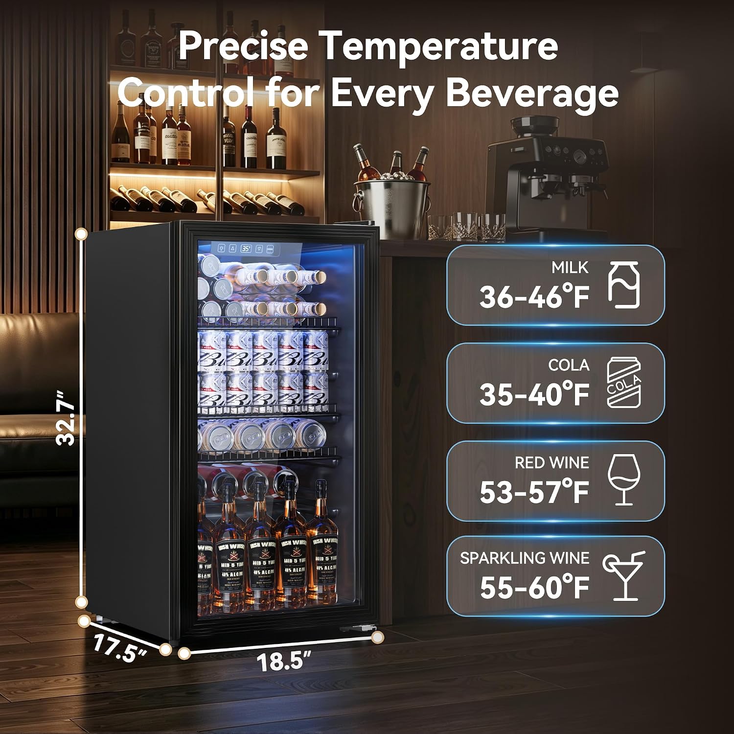 Mini Nevera para Bebidas de 13 - Wine Beer Mini Fridge reseña y precio