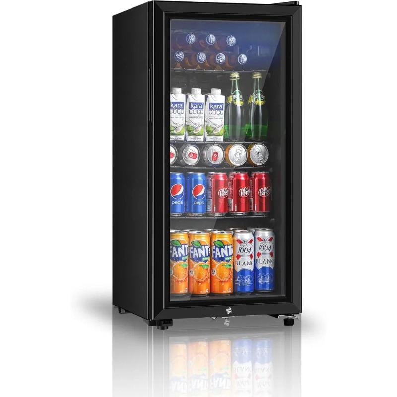 Refrigerador para bebidas, min - Wine Beer Mini Fridge reseña y precio